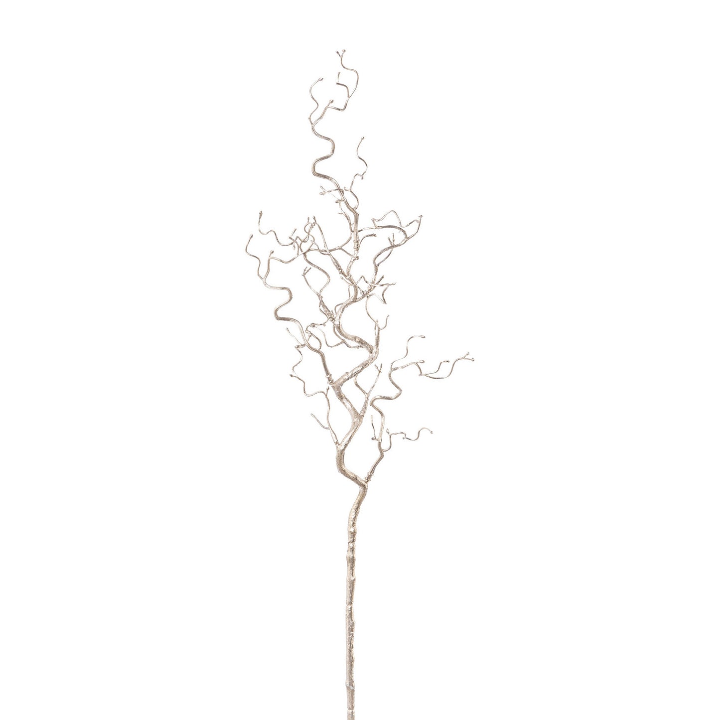 4er Set Künstlicher Korkenzieherast 72 cm in Rosa und Champagner für edle Dekoideen