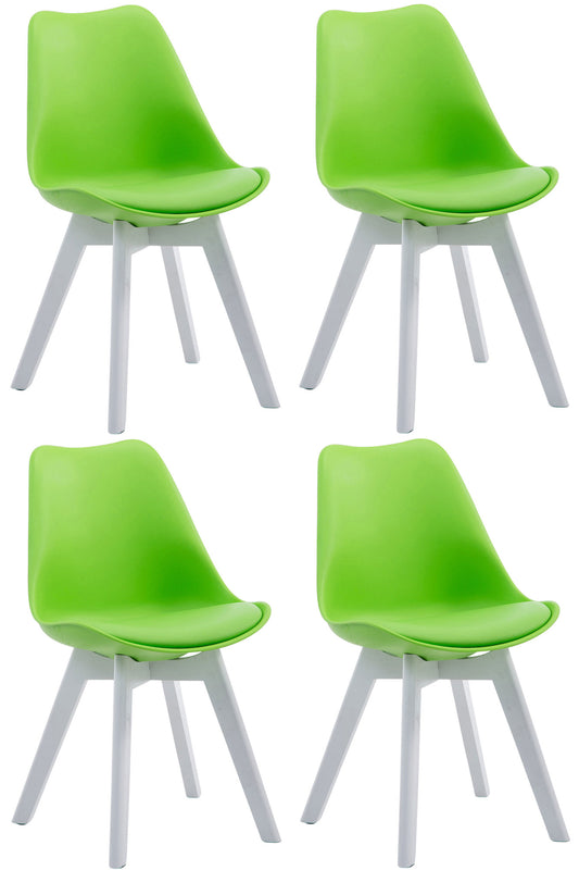 4er Set Besucherstühle Borneo Kunstleder