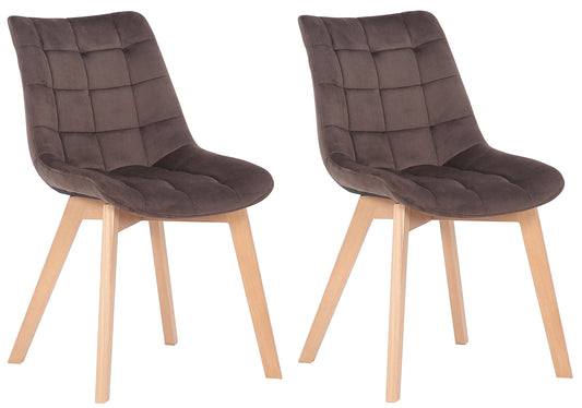 2er Esszimmerstühle Passaic Samt