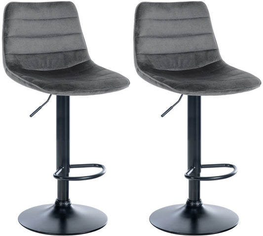 2er Set Barhocker Lex Samt