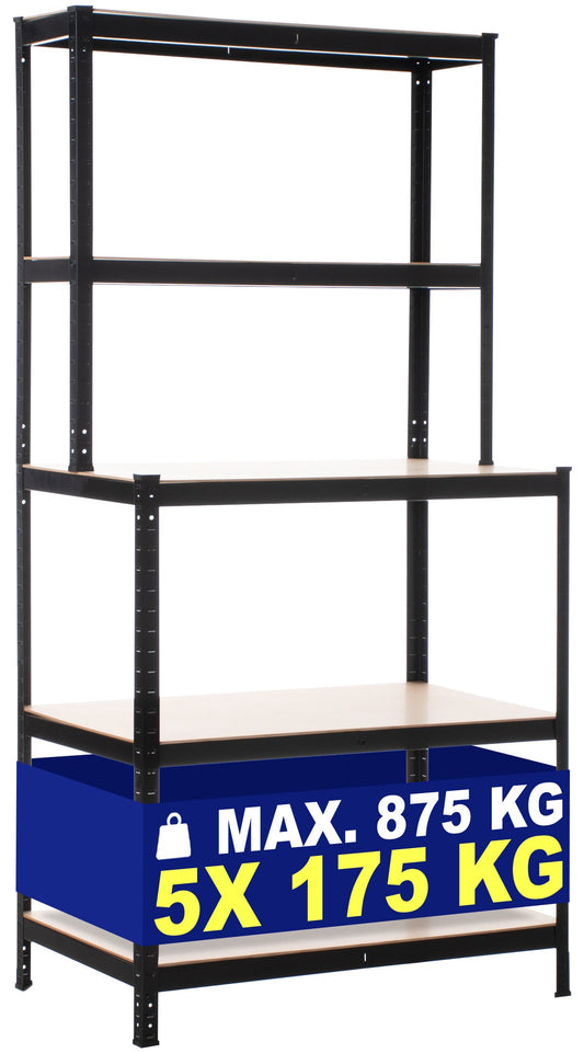 Steckregal mit Werkbank