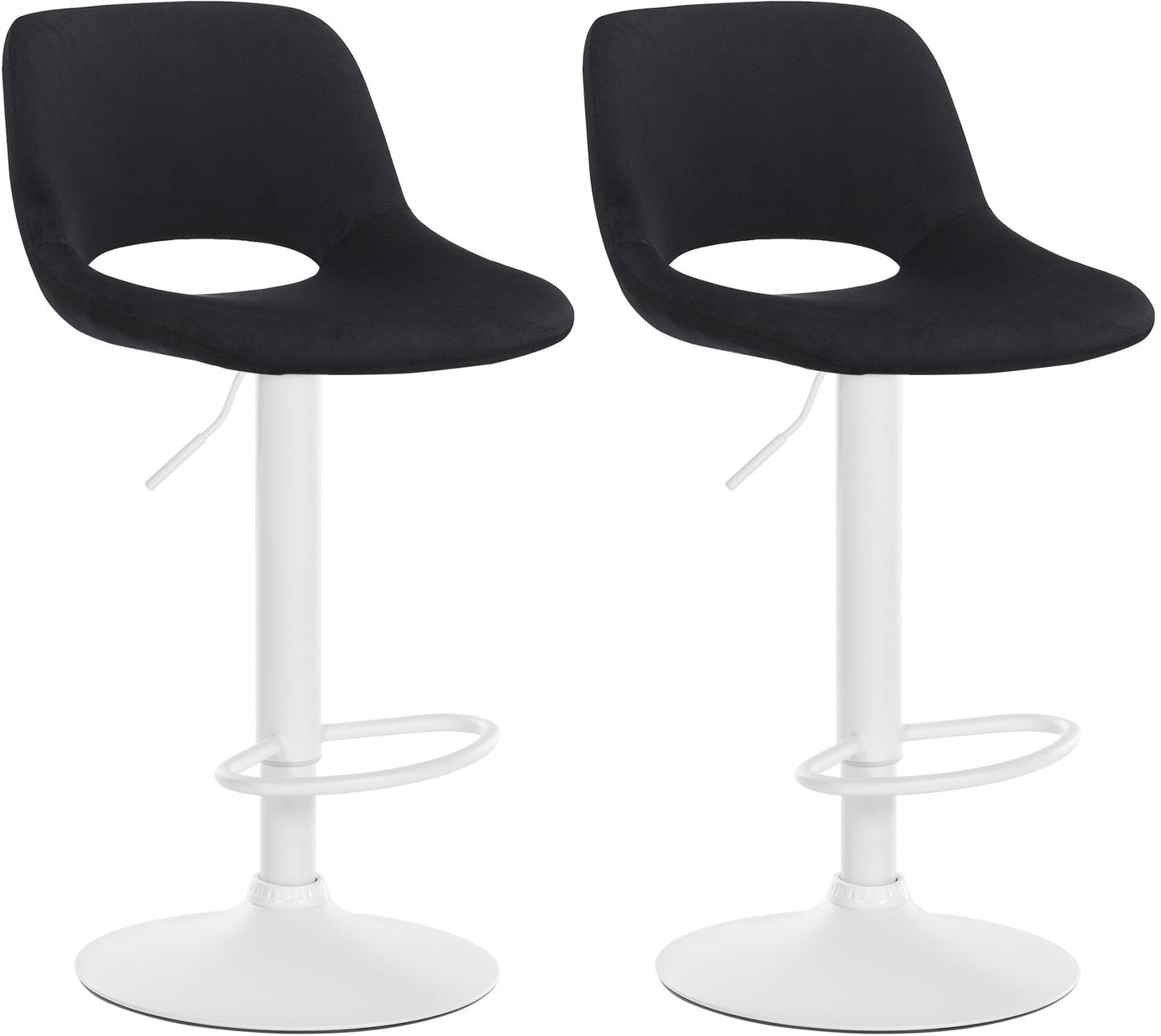 2er Set Barhocker Camden Samt