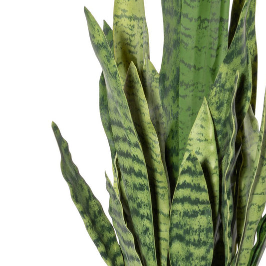 Sanseveria Kunstpflanze 70 cm grün im modernen Melamintopf 17,5x16 cm für jedes Zuhause