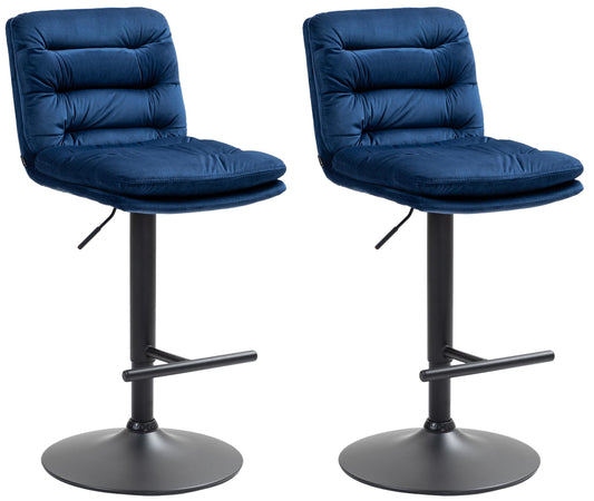 2er Set Barhocker Damar Samt