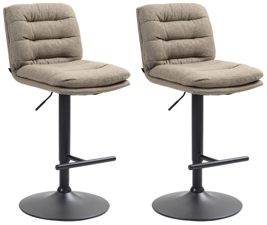 2er Set Barhocker Damar Stoff