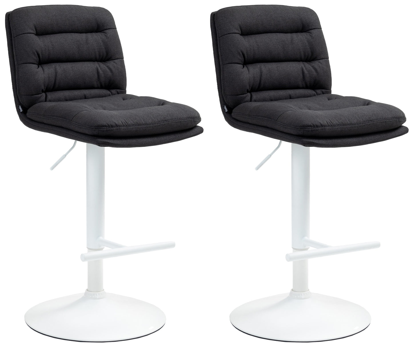 2er Set Barhocker Damar Stoff