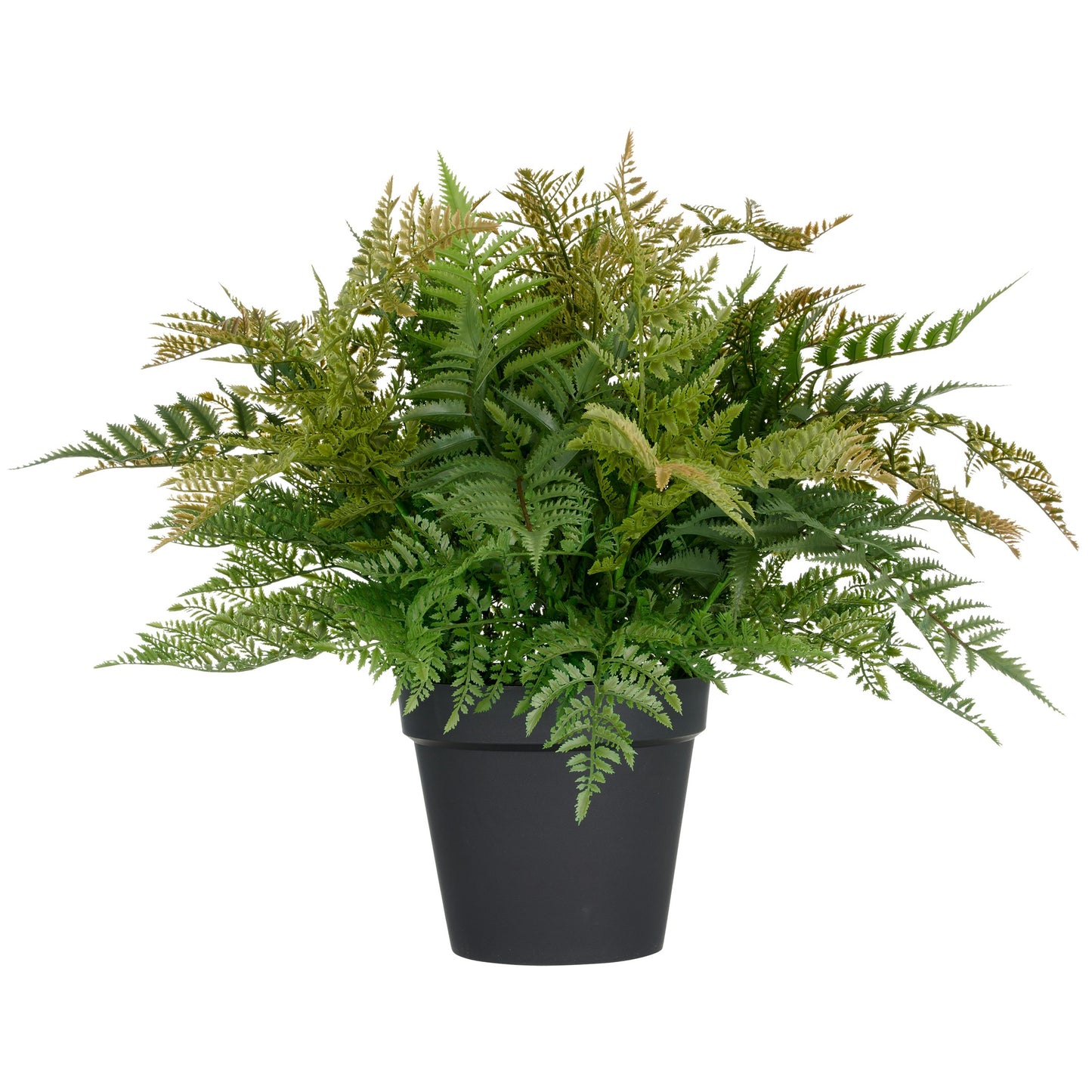 Farnbusch XXL grün im Kunststofftopf 24x21cm UV-beständig Künstliche Pflanze ca. 70x Ø80cm