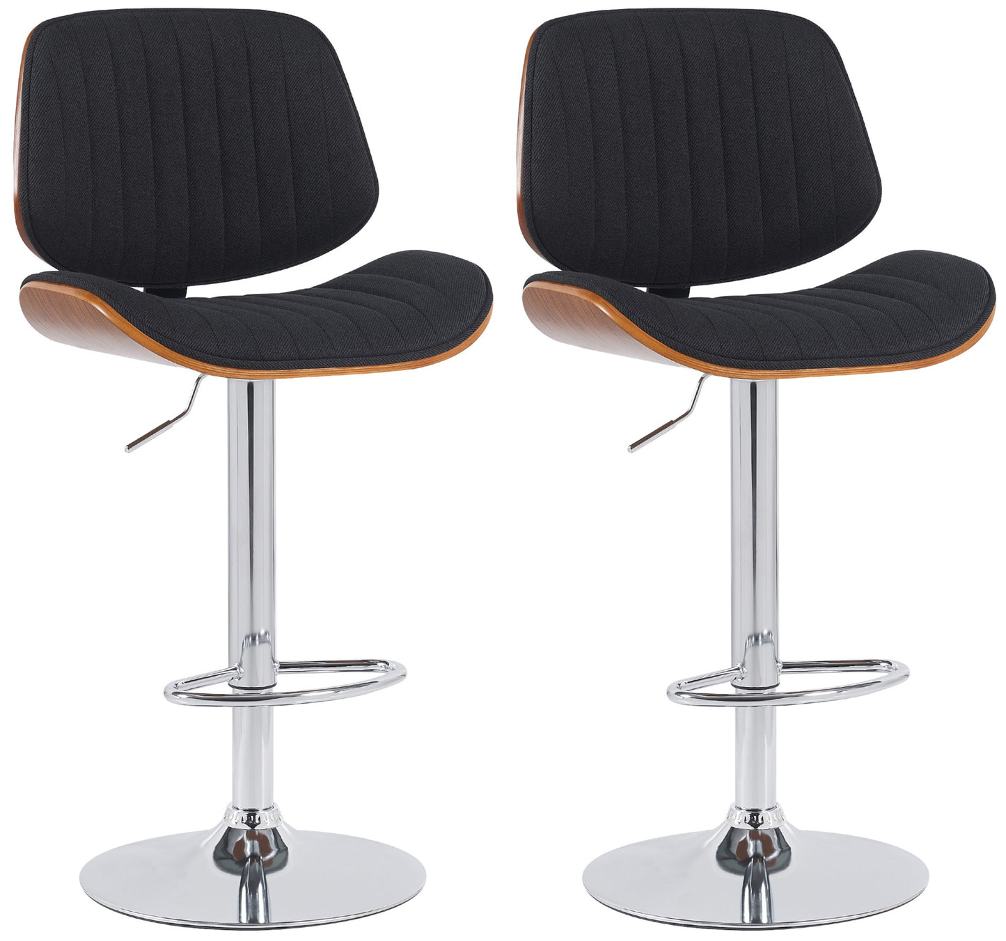 2er Set Barhocker Clawson Stoff