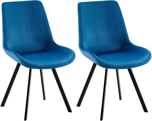 2er Set Esszimmerstuhl Lewes Samt