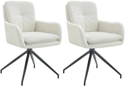 2er Set Esszimmerstühle Pickett Stoff