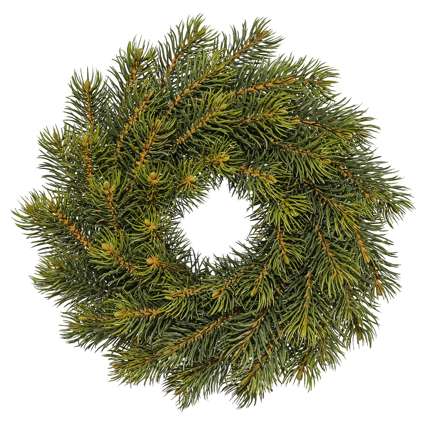 Künstlicher Tannenkranz 28 cm – Dekoration für Tür und Tisch zu Weihnachten