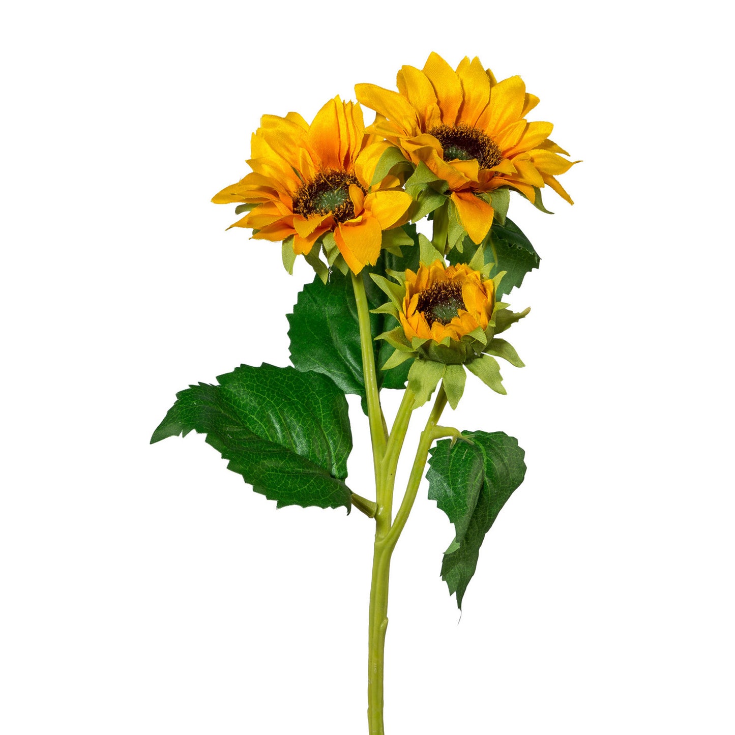 Künstliches Sonnenblumen 3er Set, 35 cm für kreative Herbst- und Hochzeitsdekoration