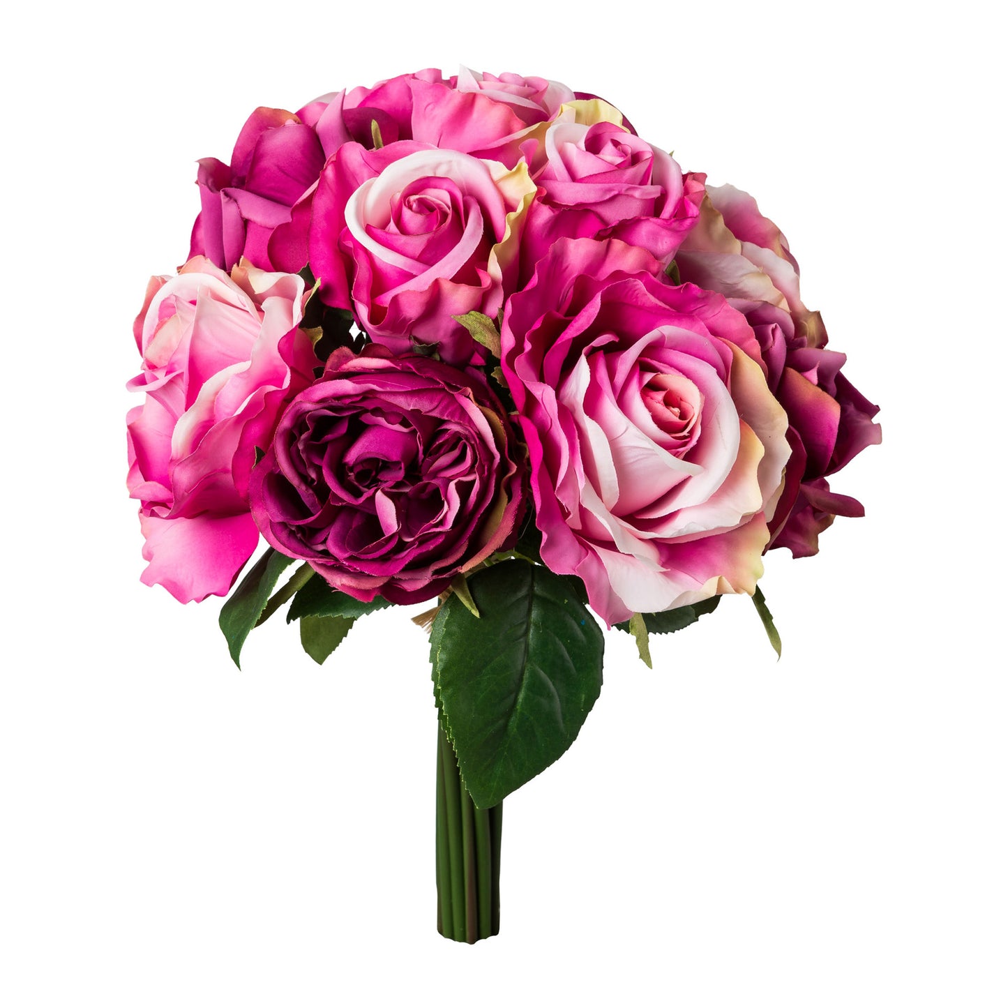 Künstliches Rosenbouquet 36 cm in Rosa & Lila – Pflegeleicht für jede Dekoration