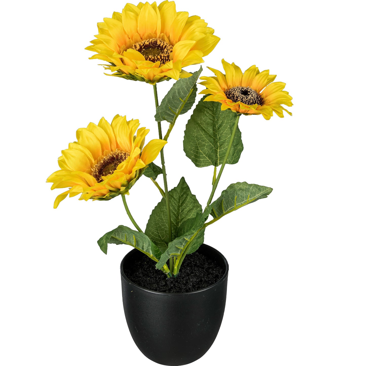 Künstliche Sonnenblume im Topf 35 cm Gelb – Realistische Dekoration für Zuhause und Büro
