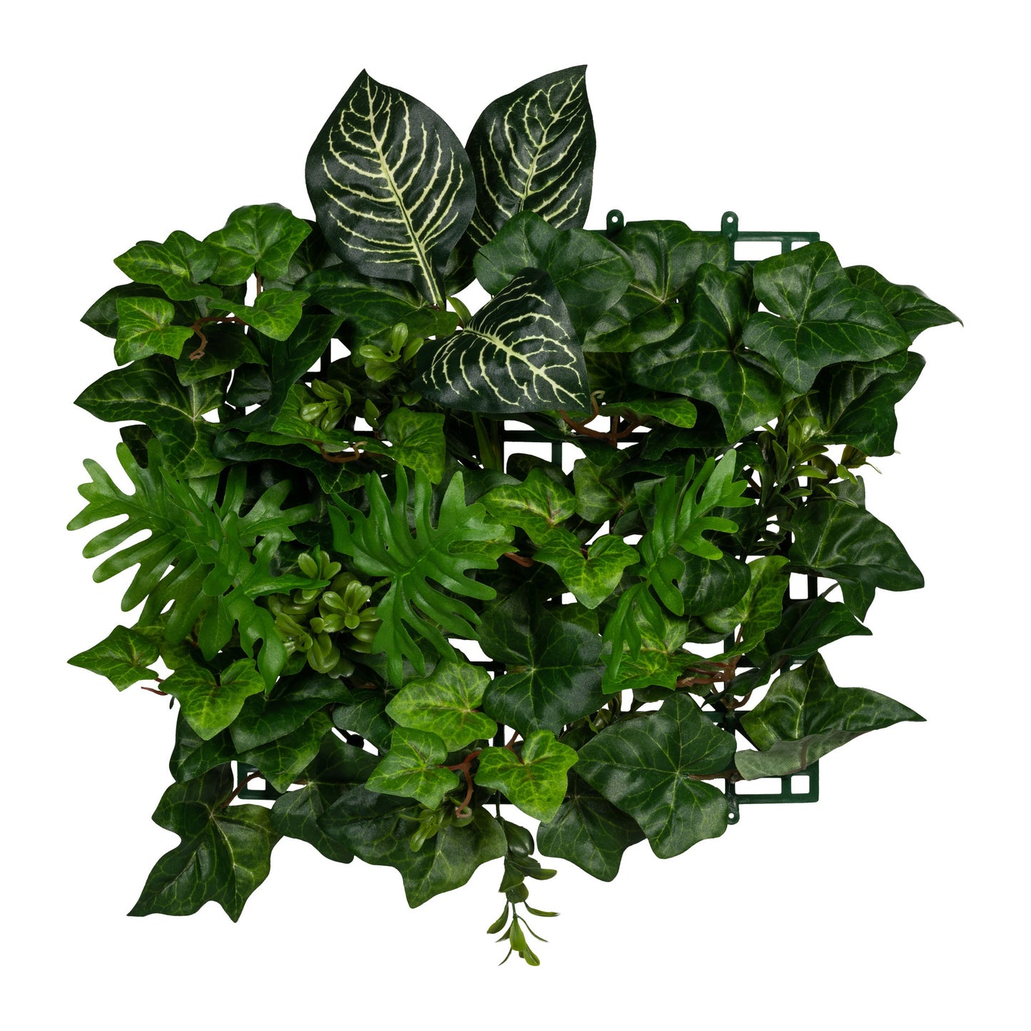 Künstliche Blättermatte Philo-Efeu 33x33 cm – Pflegeleichte Wanddekoration Grün