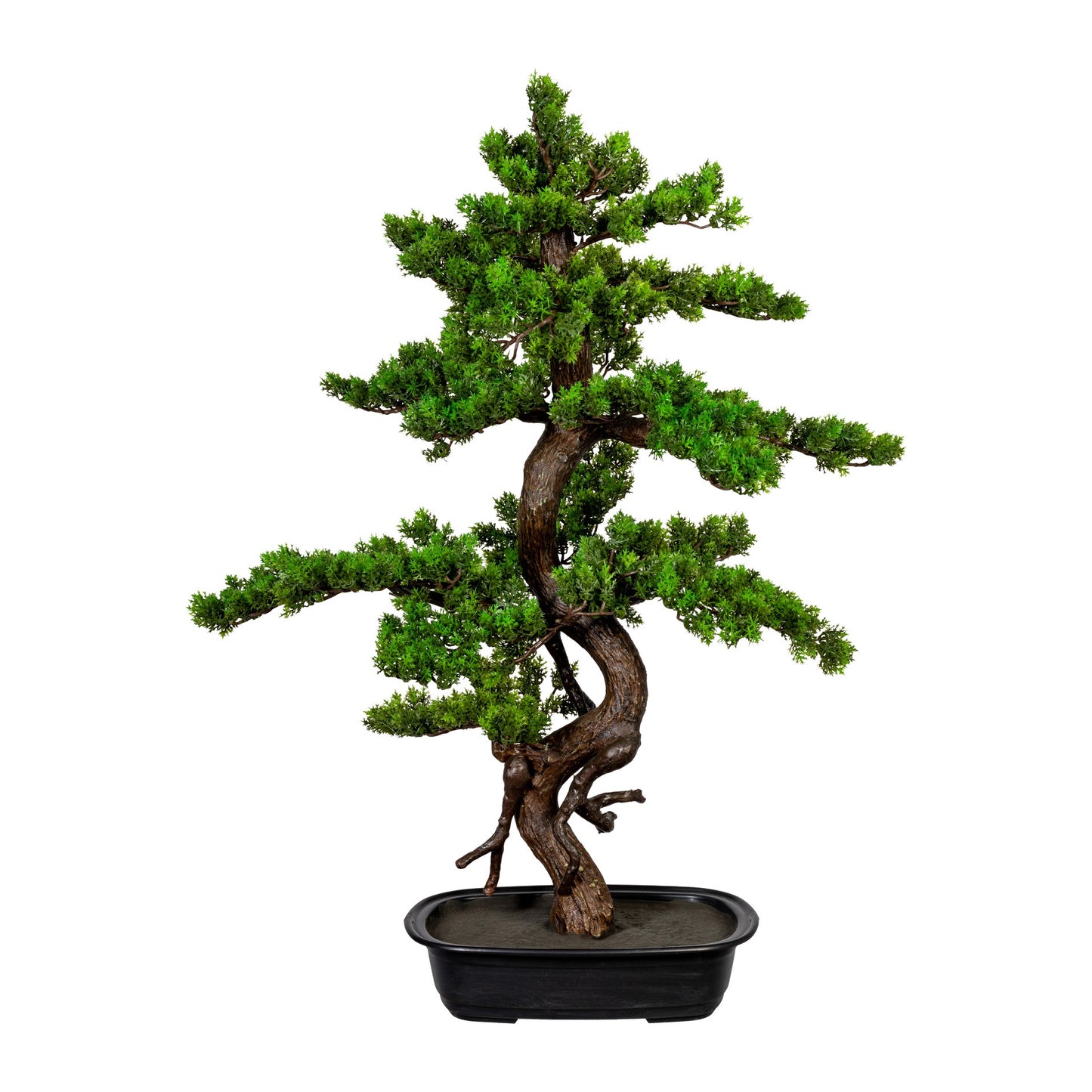Bonsai Myrte 85x55 cm in Kunststoffschale 33x22x8 cm – Pflegen Sie Ihre Kunstpflanze mühelos!
