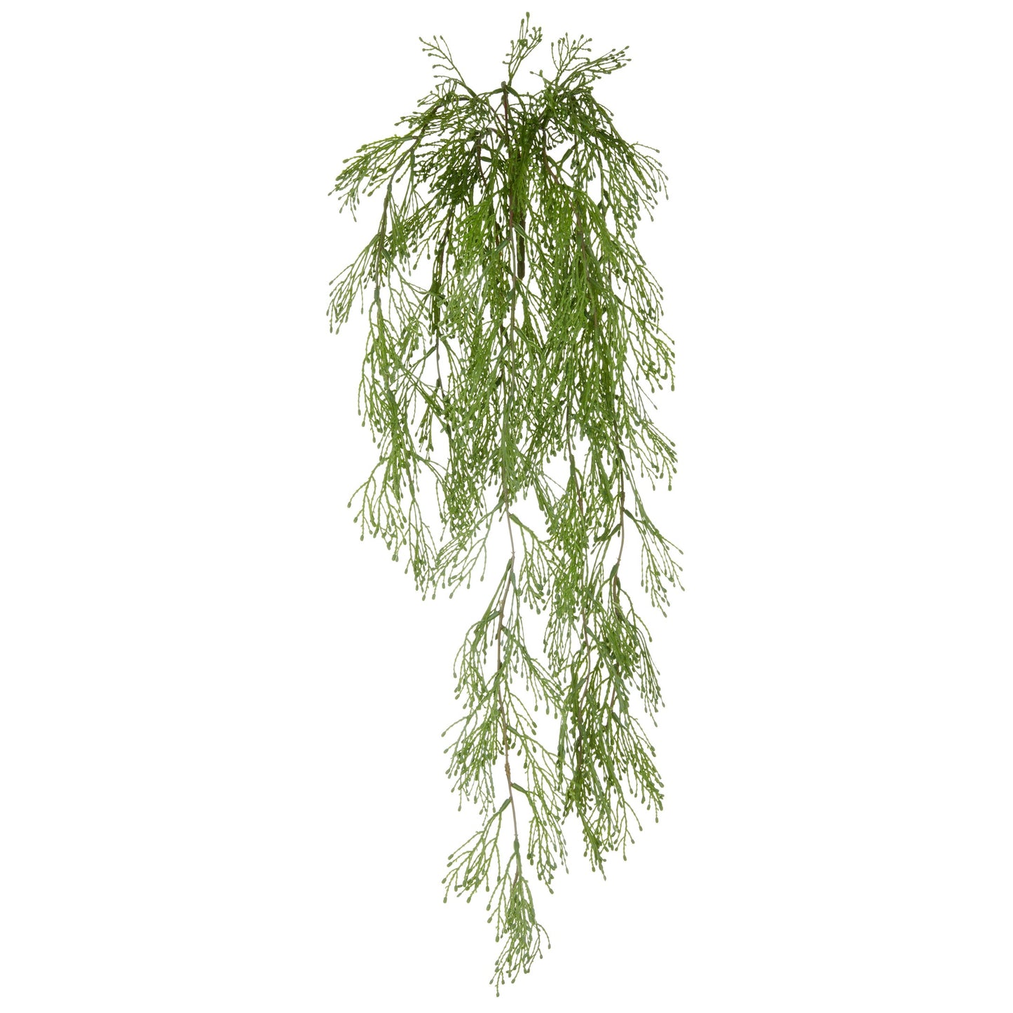Künstlicher Juniperus Hänger 90cm grün aus Kunststoff für Dekoration innen und außen