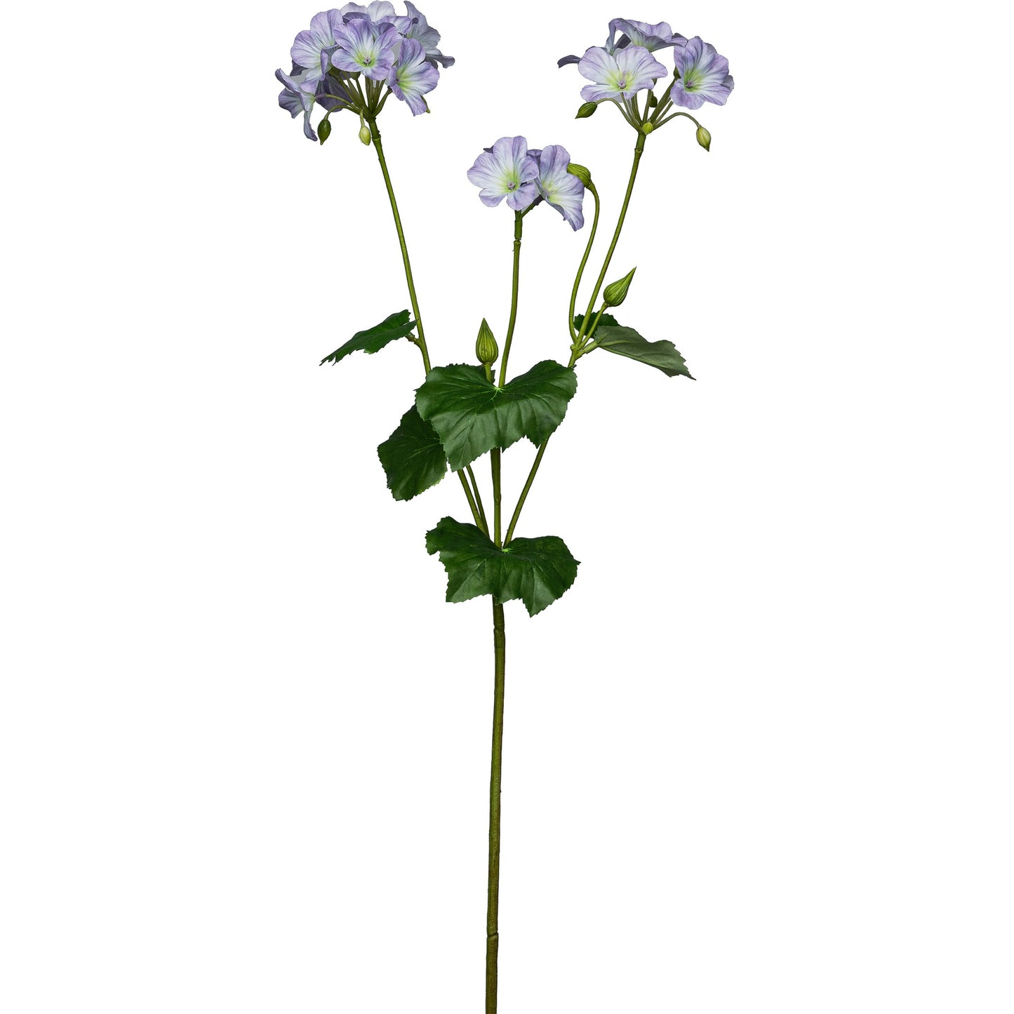 4er-Set Geranienzweig helllila 69 cm künstliche Pflanze langlebig pflegeleicht Dekoration