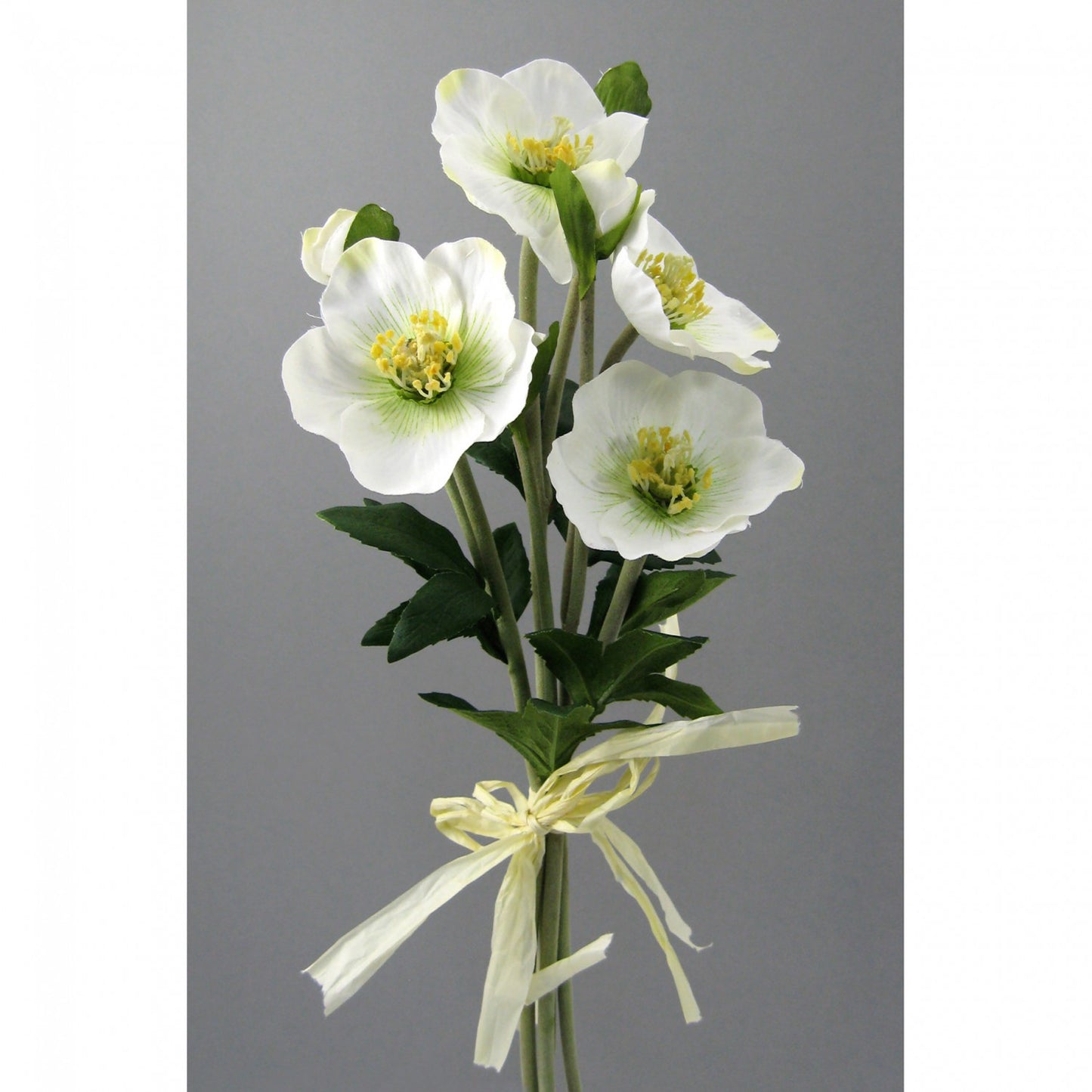 4er Set künstliche Christrosen Weiß 35 cm – Perfekt für festliche Weihnachtsdekoration