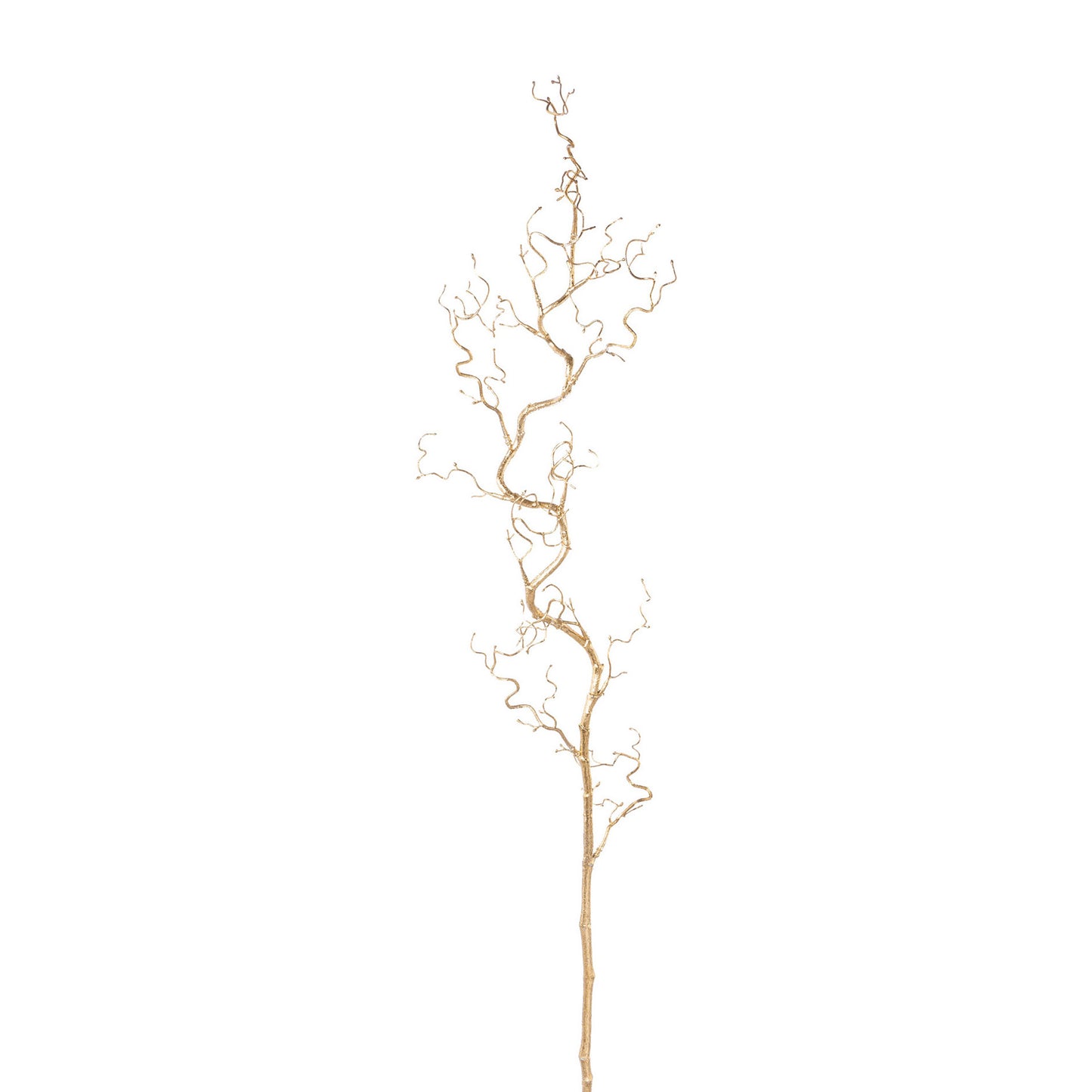 2er Set Korkenzieherast 125 cm in Rosa und Champagner – Elegante Deko für Ihr Zuhause