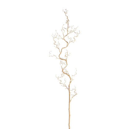 2er Set Korkenzieherast 125 cm in Rosa und Champagner – Elegante Deko für Ihr Zuhause