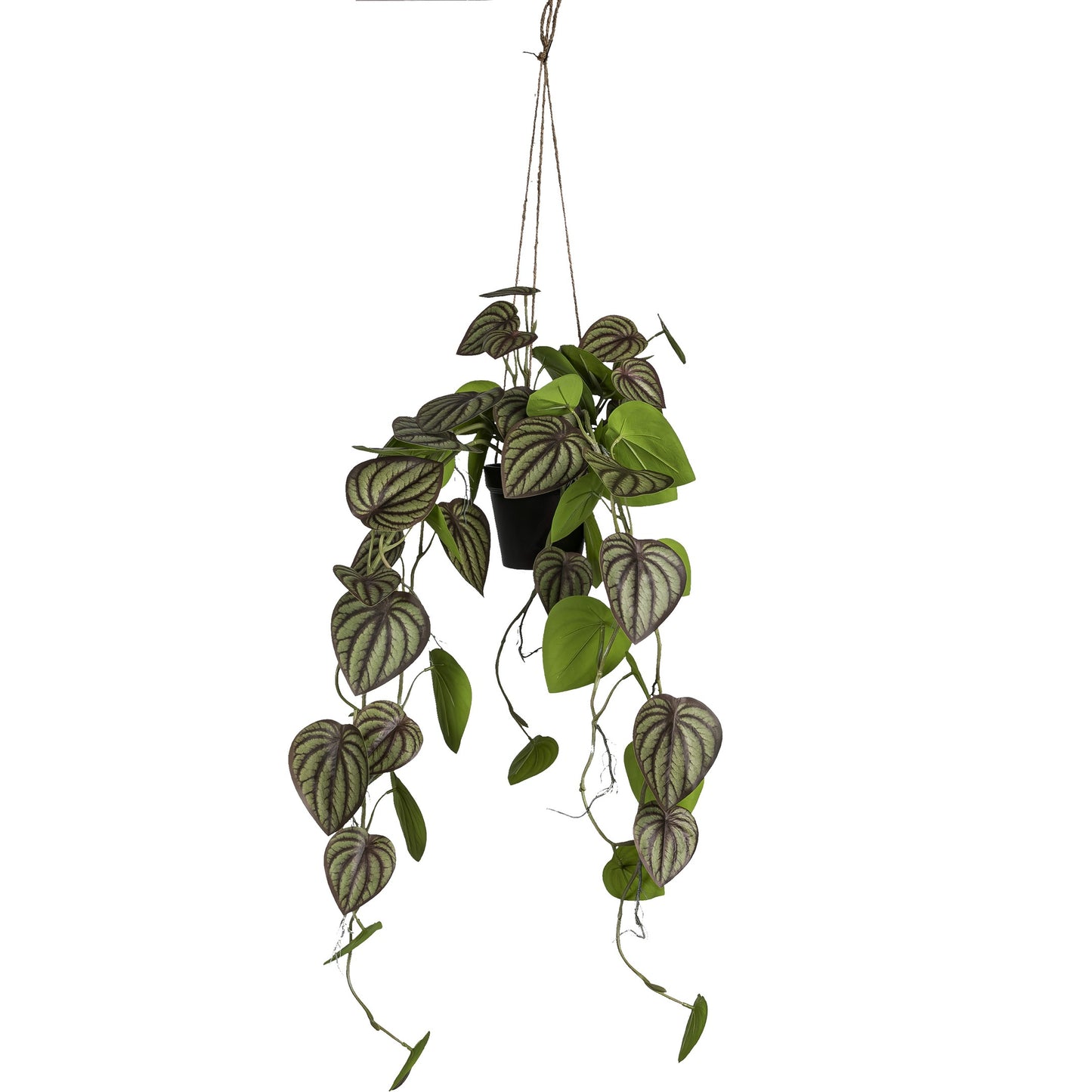 Zwergpfeffer Kunstpflanze im Hängetopf 85 cm grün langlebig realistisch dekorativ