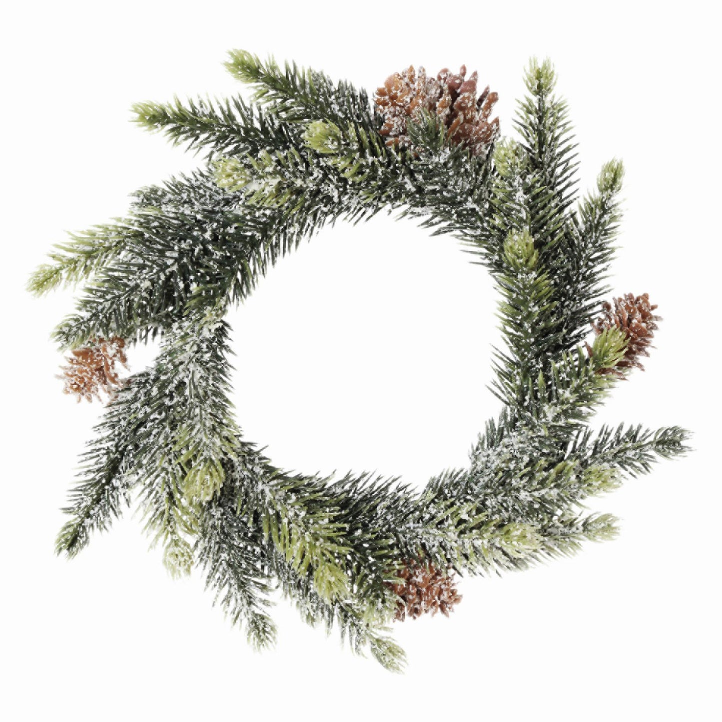 Künstlicher Fichtenkranz mit Schnee 20 cm – Weihnachtsdeko für stimmungsvolle Festtage