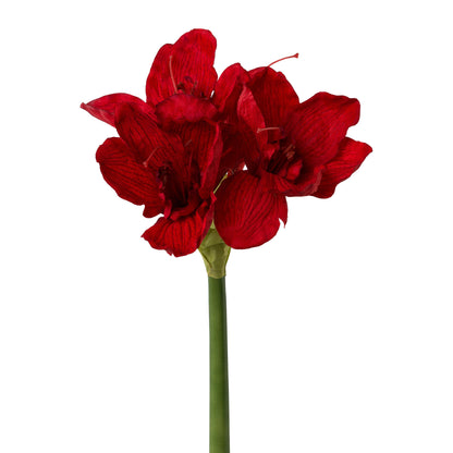 Künstliche Amaryllis rot 65 cm – Die ideale Kunstpflanze für festliche Dekoration