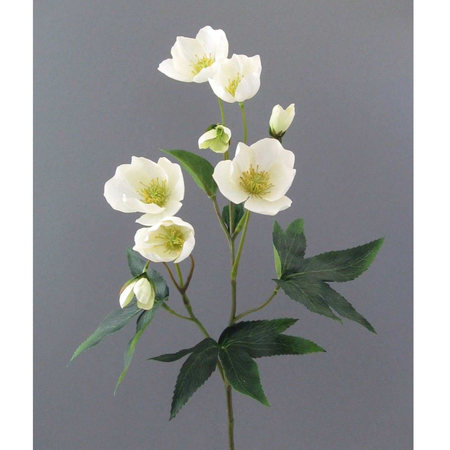 2er Set Christrosenzweige weiß 55 cm – perfekte Weihnachtsdekoration für Ihr Zuhause