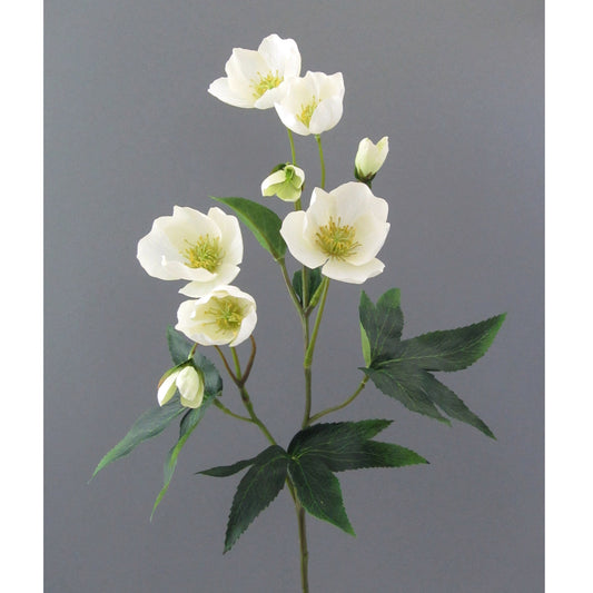 2er Set Christrosenzweige weiß 55 cm – perfekte Weihnachtsdekoration für Ihr Zuhause