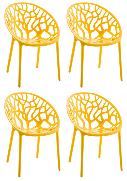 4er Set Stapelbare Gartenstühle Hope