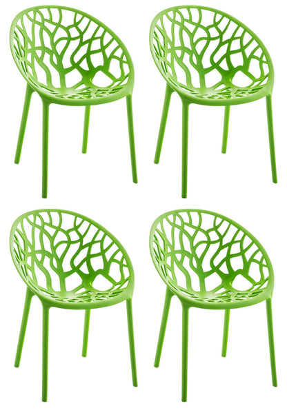 4er Set Stapelbare Gartenstühle Hope