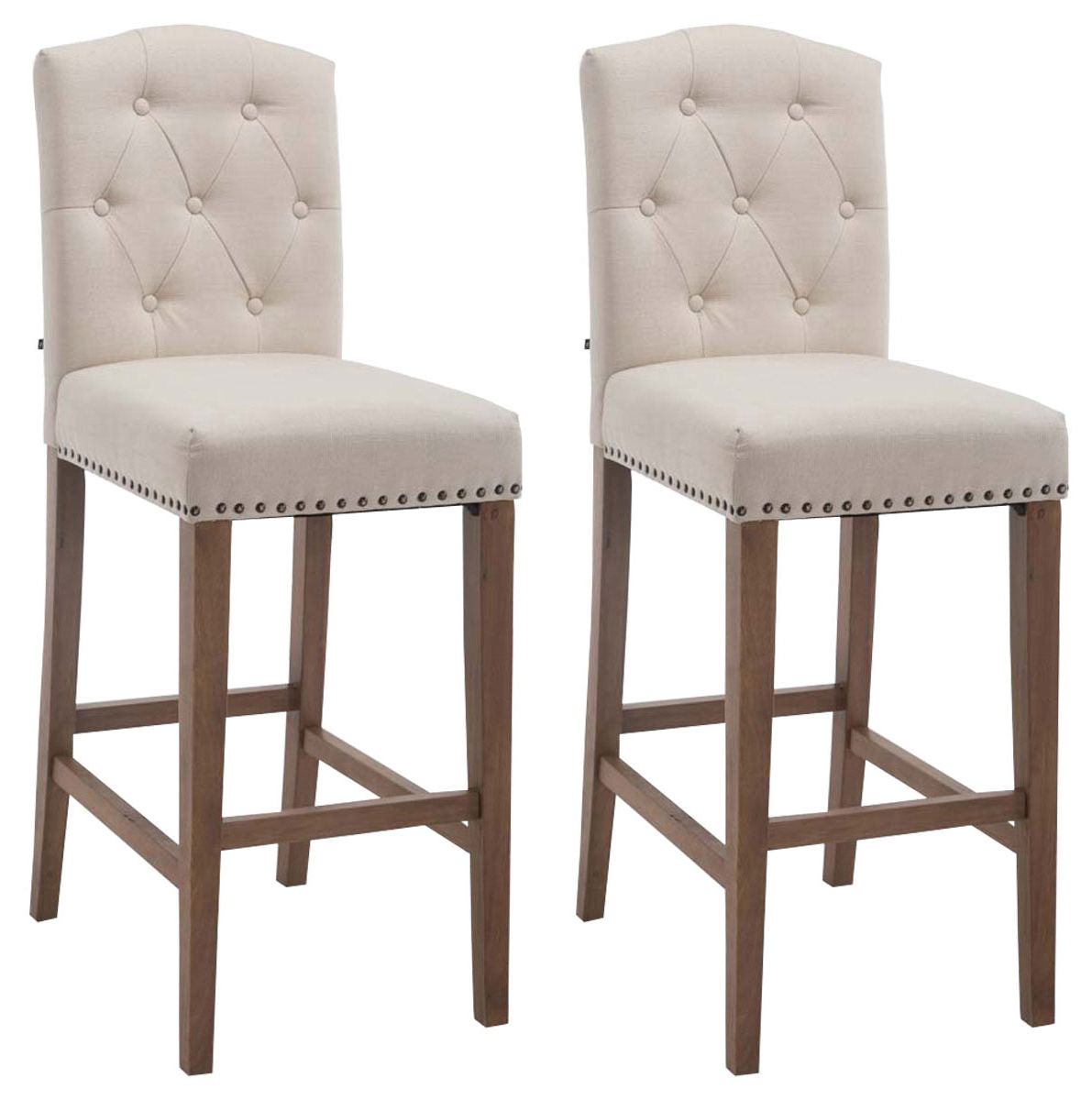 2er Set Barhocker Louise Stoff