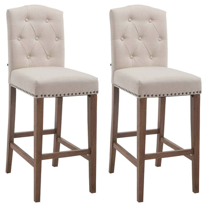 2er Set Barhocker Louise Stoff