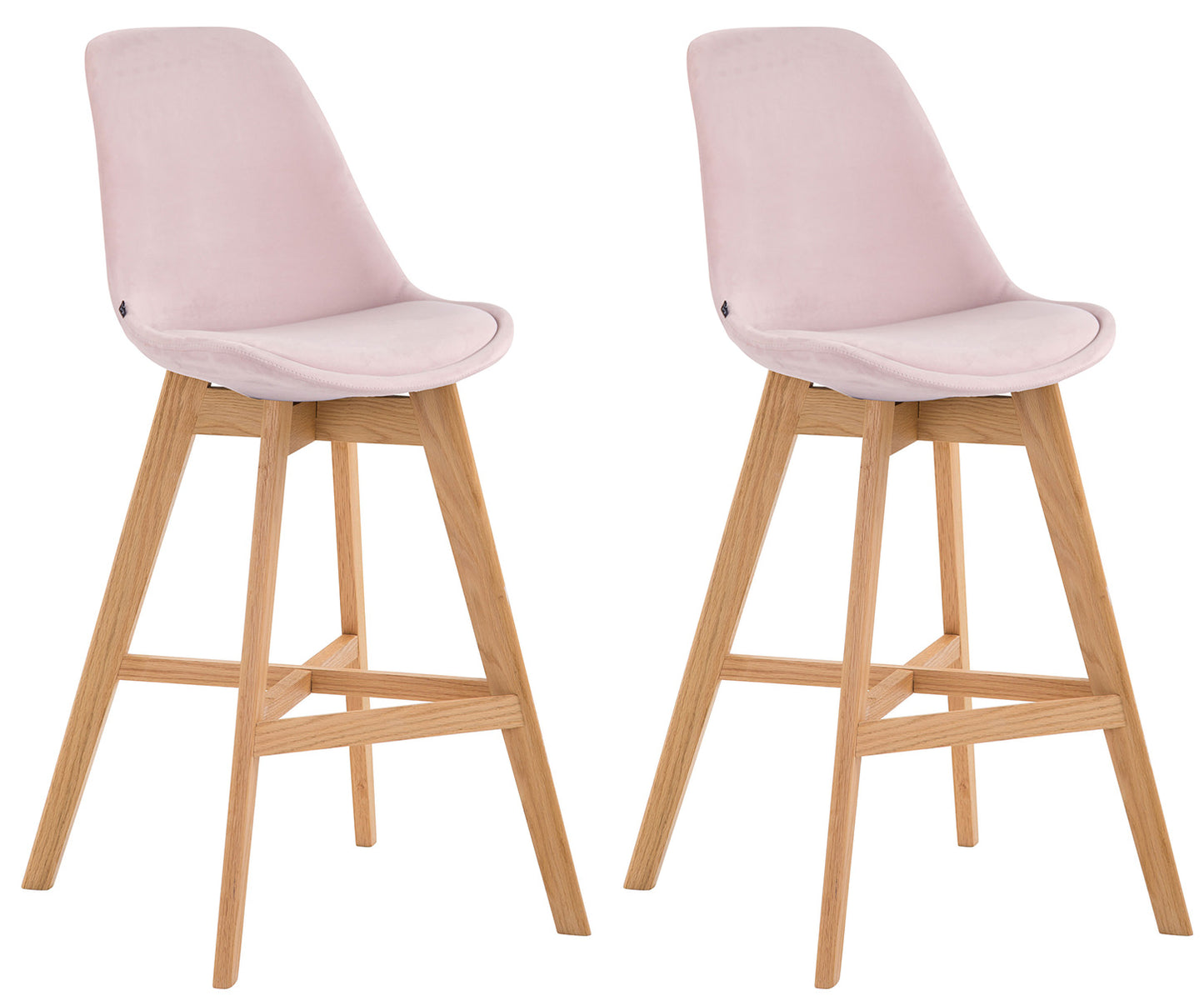 2er Set Barhocker Cannes Samt