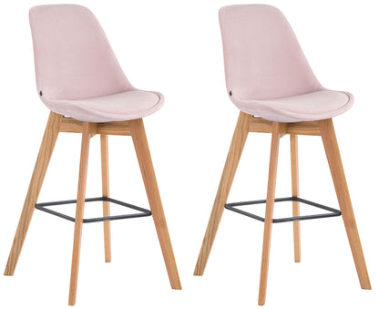 2er Set Barhocker Metz Samt