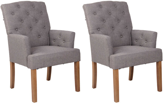 2er Set Esszimmerstuhl Sugar Stoff