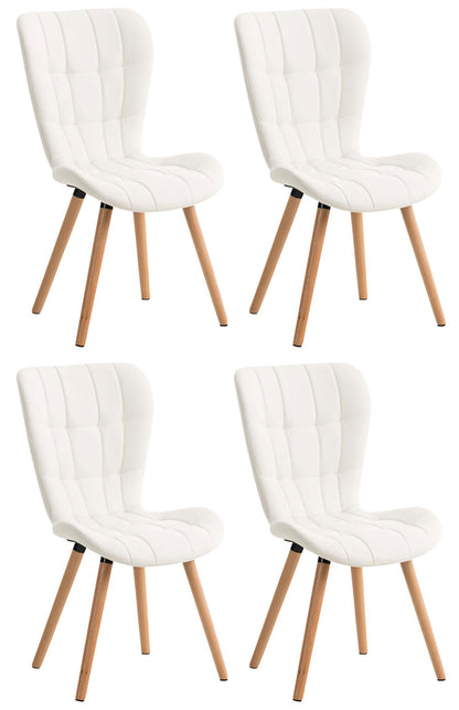 4er Set Esszimmerstuhl Elda Kunstleder