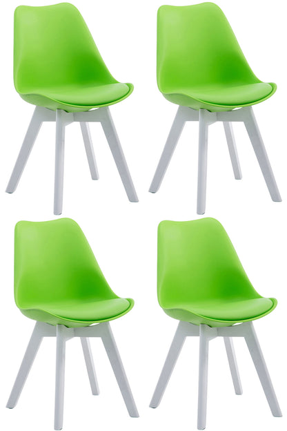 4er Set Besucherstühle Borneo Kunstleder