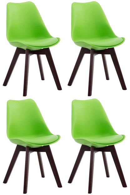 4er Set Besucherstühle Borneo Kunstleder