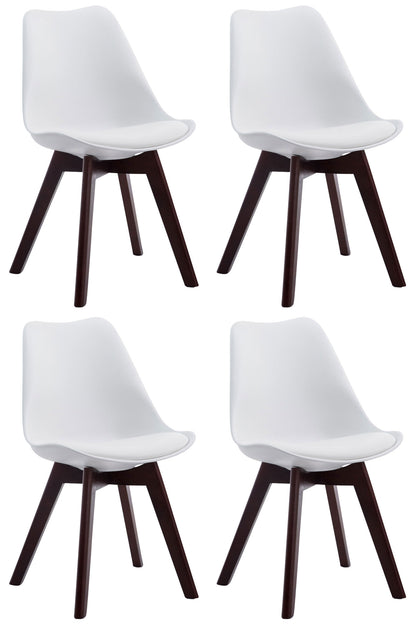 4er Set Besucherstühle Borneo Kunstleder