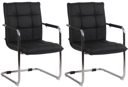 2er Set Stühle Gandia Echtleder