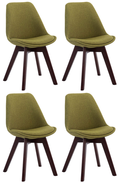 4er Set Besucherstühle Borneo V2 Stoff