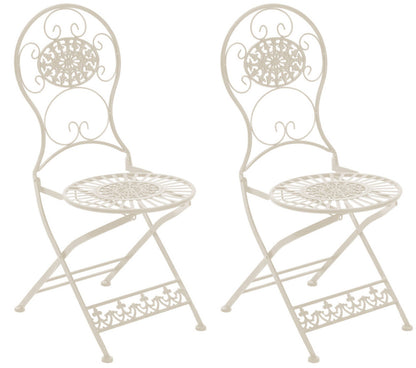2er Set Eisen Klappstühle Mani