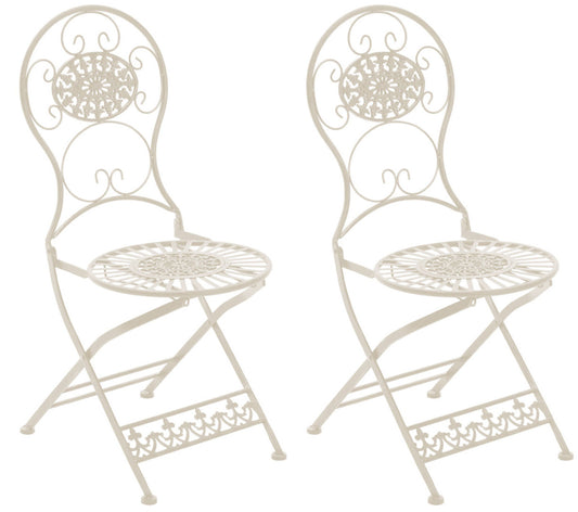 2er Set Eisen Klappstühle Mani