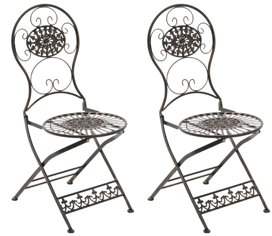 2er Set Eisen Klappstühle Mani
