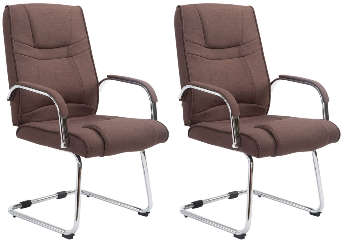 2er Set Freischwinger Attila Stoff