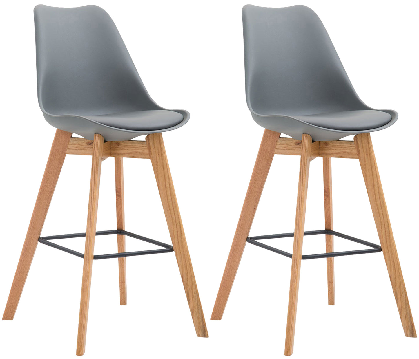 2er Set Barhocker Metz Kunststoff