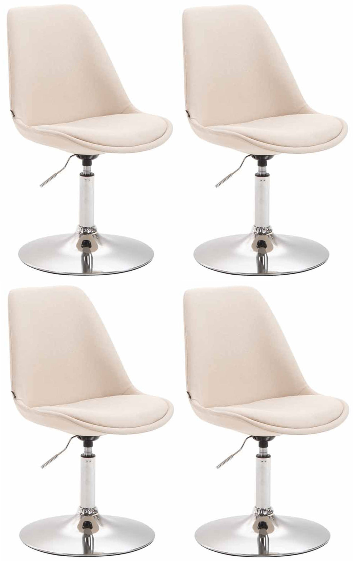 4er Set Esszimmerstühle Maverick Stoff