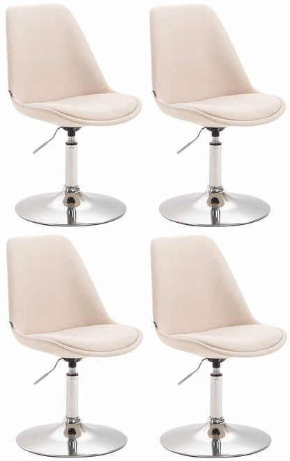 4er Set Esszimmerstühle Maverick Stoff